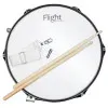FLIGHT FMS-1455 SR Барабан маршевый малый, цвет серебро