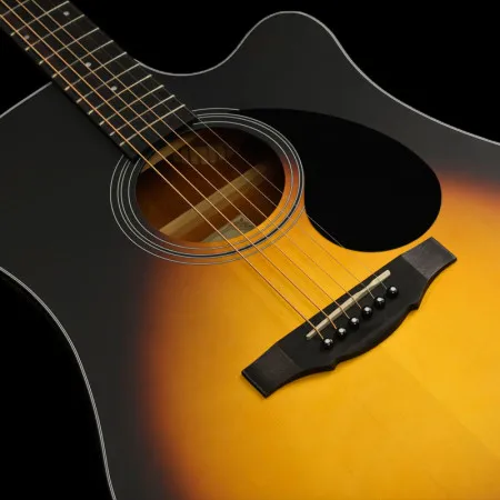 KEPMA EDC 3TS Гитара акустическая Dreadnought, цвет берст глянцевый