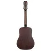 Martinez FAW-802-12 TBK Гитара акустическая 41",12 струн, Dreadnought, цвет прозрачный черный