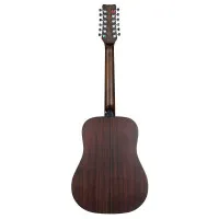 Martinez FAW-802-12 TBK Гитара акустическая 41",12 струн, Dreadnought, цвет прозрачный черный