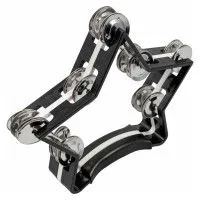 EASTTOP DF104 BLACK Тамбурин "Звезда", пластик, 7 пар сдвоенных джинглов, цвет черный