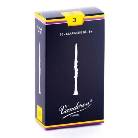 Vandoren CR103 Трости для кларнета Bb, традиционные, размер 3.0, 10шт