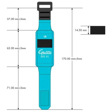 Guitto GGF-01 Демпфер гитарный, малый, цвета ассорти