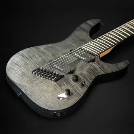 ESP LTD M-1007MS FM Электрогитара, 7 струн, мультимензурная, цвет черный глянцевый