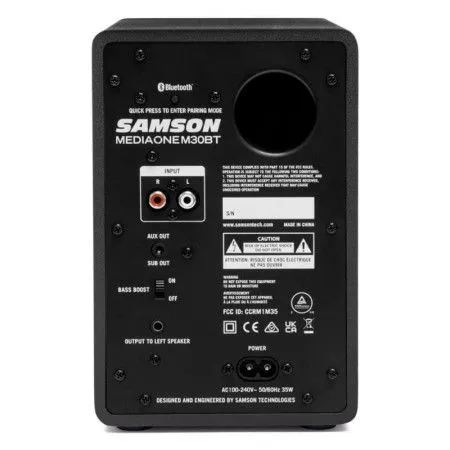 SAMSON MediaOne M30BT Монитор студийный 3", двухполосный, Bluetooth (пара)