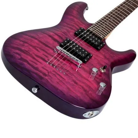 SCHECTER C-6 PLUS EM Электрогитара, Stratocaster, цвет пурпурный