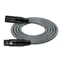 Kirlin MWC-270 3M BKA Шнур микрофонный XLR (female) ⇔ XLR (male), 3 метра, черный/серый
