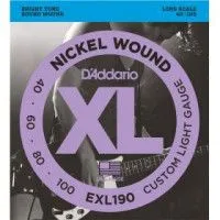 Набор струн для 4-струнной бас-гитары D`ADDARIO EXL190XL