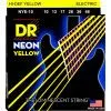 DR Strings NYE-10 NEON HiDef Yellow Набор струн для 6-струнной электрогитары, размер 10-46