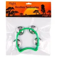 FLIGHT FTHP-4 GR Тамбурин без мембраны, 4 пары джинглов, цвет зеленый