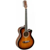 Flight F-230C SB Гитара акустическая, Folk с вырезом, цвет санбёрст