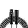Kirlin MWC-270 3M BKA Шнур микрофонный XLR (female) ⇔ XLR (male), 3 метра, черный/серый