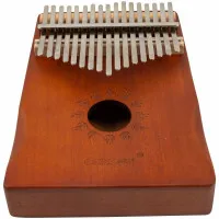 BEE EK02 Калимба 17 язычков, красное дерево, резонаторное отверстие СОЛНЦЕ, аксессуары в комплекте