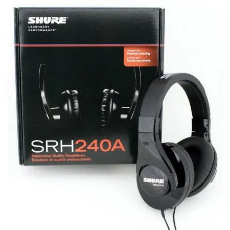 SHURE SRH240A Наушники мониторные, закрытого типа, чёрные