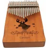 BEE EK03 Калимба 17 язычков, красное дерево, резонаторное отверстие ОЛЕНЬ, аксессуары в комплекте