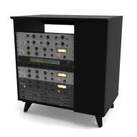 Glorious Modular Side Rack Black Рэковая секция для столов серии Sound Desk и Workbench, цвет чёрный