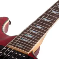 SCHECTER OMEN EXTREME-6 BLOODBURST Электрогитара, 6 струн, 24 лада, цвет черно-красный фэйдберст