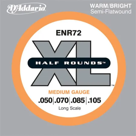 Набор струн для 4-струнной бас-гитары D`ADDARIO ENR72