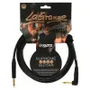 KLOTZ LAGPR0450 Шнур инструментальный Jack 1/4"(прямой) ⇔ Jack 1/4"(угловой), 4.5 метра, черный