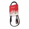 FORCE FLC-10/1 Шнур аудио mini-JACK 1/8"(stereo) ⇔ 2хRCA(male), 1 метр