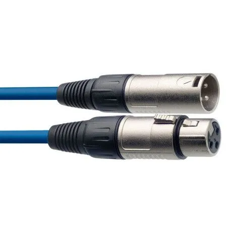 STAGG SMC3 CBL Шнур микрофонный XLR (female) <=> XLR (male), синий