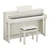 YAMAHA CLP-835WB Пианино цифровое с банкеткой, цвет белая береза