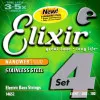 Набор струн для 4-струнной бас-гитары Elixir 14652 NanoWeb
