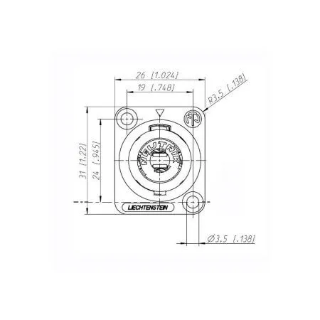 Разъем NEUTRIK NL4МР-ST