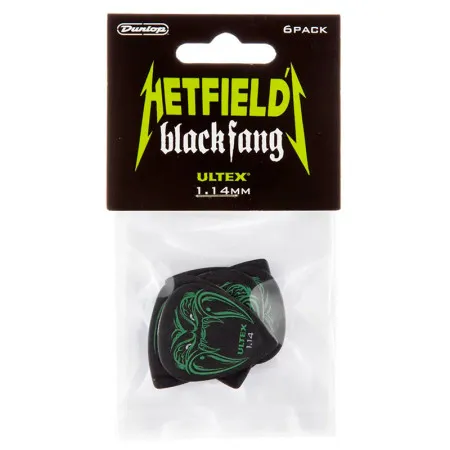 Dunlop PH112P1.14 Набор из 6 медиаторов HETFIELD: Black Fang (1.14мм) в блистере