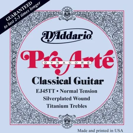 Набор струн для 6-струнной классической гитары D`ADDARIO EJ45TT