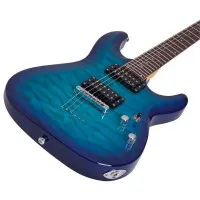 SCHECTER C-6 PLUS OBB Электрогитара, Stratocaster, цвет синий берст