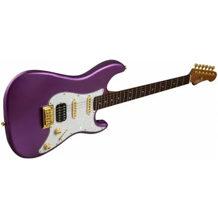 JET JS-480 VI G Электрогитара, Stratocaster, цвет фиолетовый металлик, золотая фурнитура