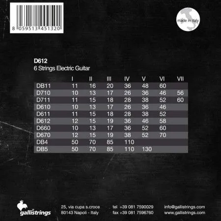 GALLI STRINGS D612
