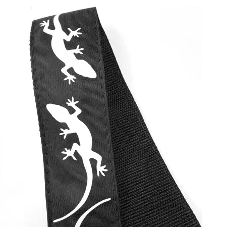MEZZO MZ-RG-5-1ApLizardBk Ремень для гитары, черный, аппликация Ящерица