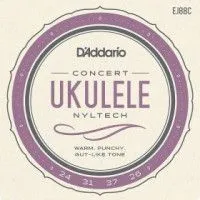 D'Addario EJ88C Набор струн для укулеле концерт, размер 24-31-37-26