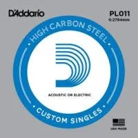 D'Addario PL011 Plain Steel отдельная стальная струна без обмотки 0.011