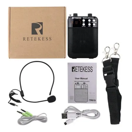Retekess TR619 Усилитель громкости поясной для экскурсовода (громкоговоритель)