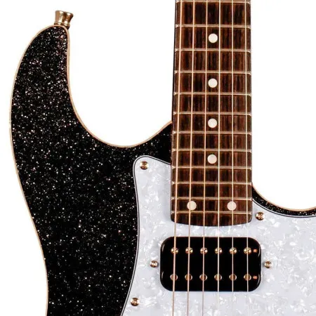 JET JS-500 BLS Электрогитара, Stratocaster, 24 лада, HH Alnico, черный с блестками