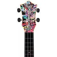 Flight TUS PAPIN OLIMPOS Укулеле Travel сопрано, пластик, рисунок ПАПИН ОЛИМПОС, чехол в комплекте