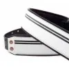 RightOn Straps Mojo Race B&W Ремень для гитары, экокожа, чёрный/белый