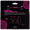 Ernie Ball 6224 Набор из 10-х патчей JACK 1/4" (угловой) ⇔ JACK 1/4" (угловой) разной длины, чёрные