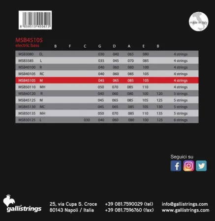 GALLI STRINGS MSB45105 2