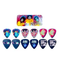 Dunlop JH-PT01M Набор из 12 медиаторов Jimi Hendrix Experienced в металлической коробочке