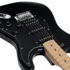 ROCKDALE Stars Plus HSS Maple Black электрогитара, стратокастер, H-S-S, тремоло бридж, цвет черный, 