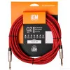 LEEM FAS-5(RD/BK) Шнур инструментальный JACK 1/4"(прямой) ⇔ JACK 1/4"(прямой), 5 м., красный/черный