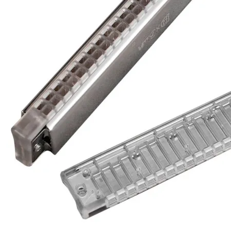 JDR GM0624 Губная гармошка, тональность С, тремоло, хром, в чехле