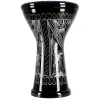 MEINL HE-3218 Дарбука алюминиевая, 10" х 18.25", чёрная с гравировкой