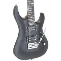 ARIA MAC-DLX STBK Электрогитара, Superstrat, 24 лада, цвет мореный черный