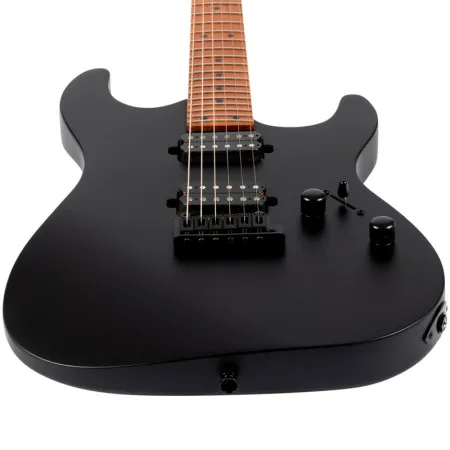 JET JS-500 MBK  Электрогитара, Stratocaster, HH, черный матовый