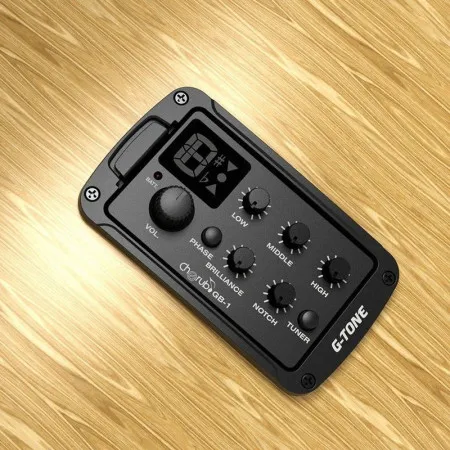 Cherub GB-1 Эквалайзер для акустической гитары, врезной, 3-полосный, с тюнером